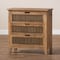 Baxton Studio Clement Oak Finished 3-Drawer Wood Spindle Chest 162-10558 - alternate 6
